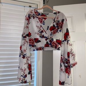 Floral crop top